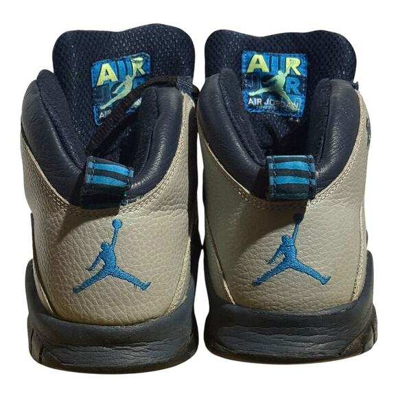 Nike Air Jordan 10 Retro Rio City Pack 2016 Rio GS Size /Women's 8.5 Gray Navy - Picture 6 of 8